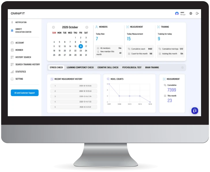 MINDCARE manager program screen